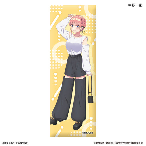 『五等分の花嫁*(モノトーンコーデ)』TVスペシャルアニメ「五等分の花嫁*」 ロング缶バッジ 中野一花